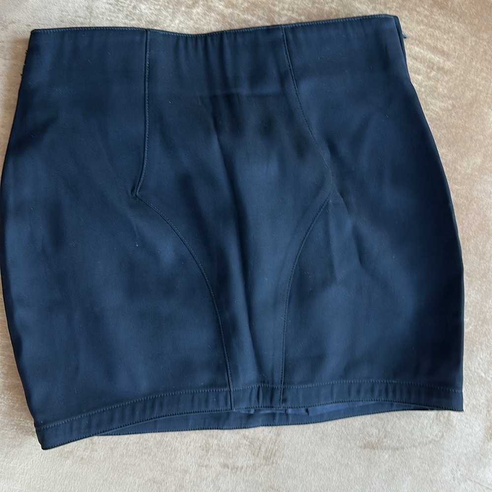 Uniquely Tailored Mini skirt byThierry Mugler Tulip shape with Arrow shape panel